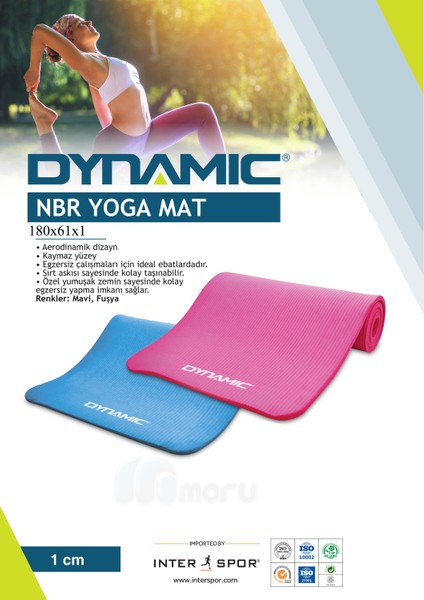 Nbr Yoga Minderi & Yoga Matı Mavi 1 cm