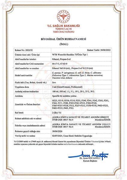 Handdes 75 Alkol Bazlı Sıvı El Dezenfektanı 100 ml