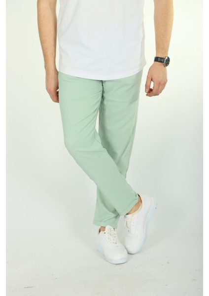 Double Face Jogger Pantolon Mint Yeşili