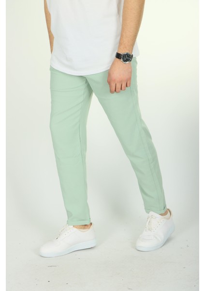 Double Face Jogger Pantolon Mint Yeşili