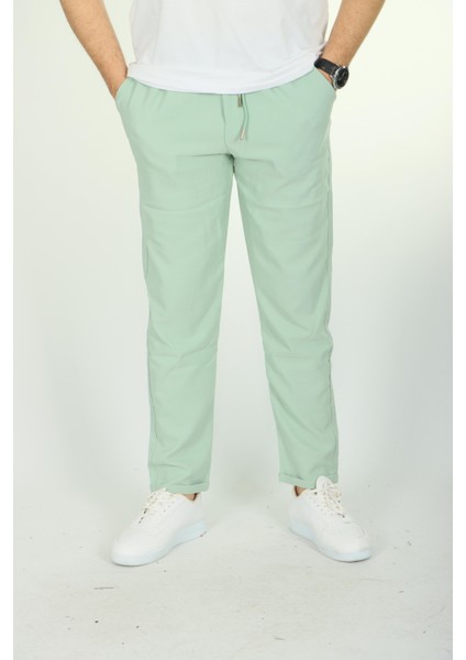 Double Face Jogger Pantolon Mint Yeşili