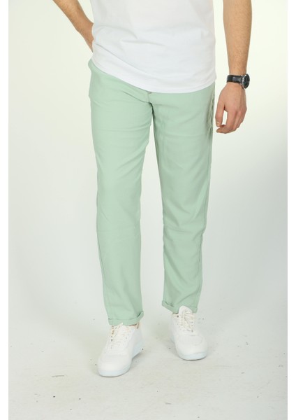 Double Face Jogger Pantolon Mint Yeşili