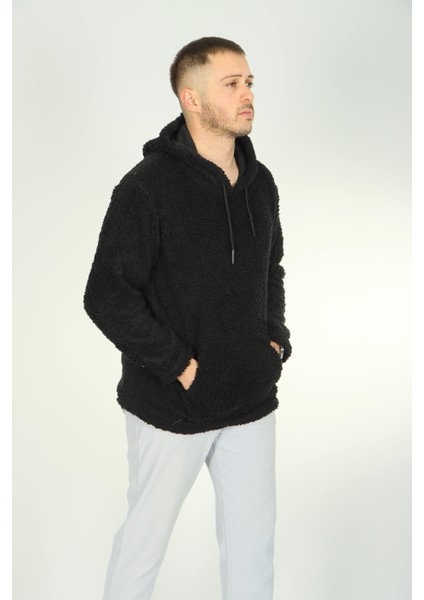 Kuzu Peluş Sweat Siyah fırsatları