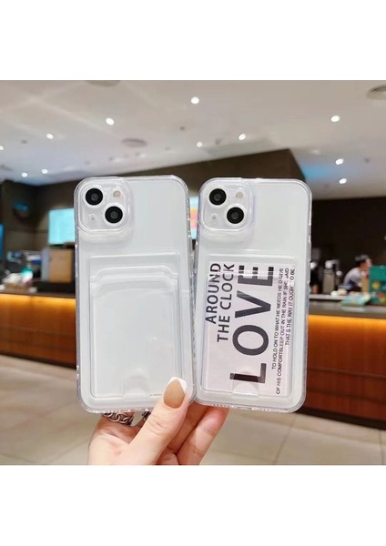 Apple iPhone 16 Uyumlu Kılıf Kartlık Bölmeli Arkası Şeffaf Soft Dayanıklı Kılıf Kapak fiyatları