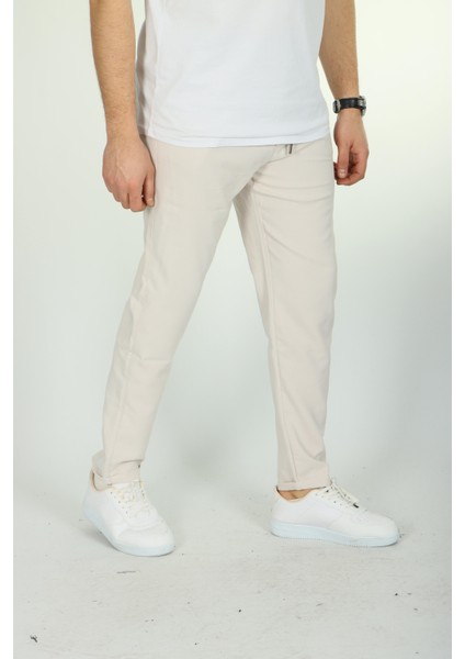 Double Face Jogger Pantolon Beyaz modelleri