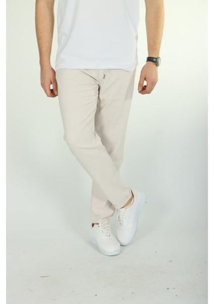 Double Face Jogger Pantolon Beyaz fırsatları