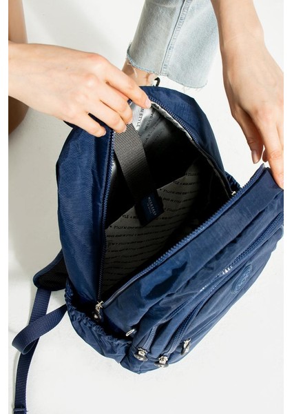 Unisex Sırt Çantası Günlük Kullanıma Uygun Lise Ortaokul Çantası Çok Cepli Okul Çantası 37*30 cm Klinkır fırsatları