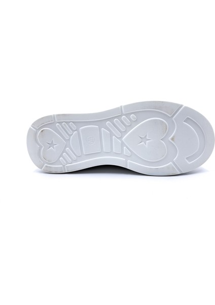 G25Y4233 Yüksek Taban Taş ve Dantel Detaylı Kadın Beyaz Şık Spor Ayakkabı indirimleri