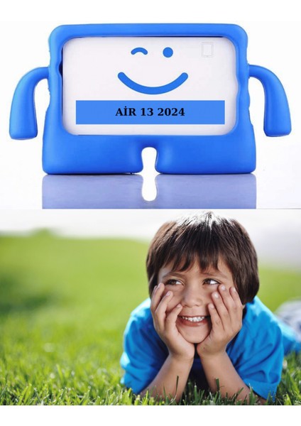 iPad Air 13 2024 Uyumlu Ibuy Eğlenceli Karakterli Standlı Çocuk Tablet Kılıfı
