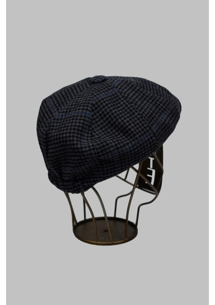 Ekose Desenli Erkek Ingiliz Kasket Peaky Blinders