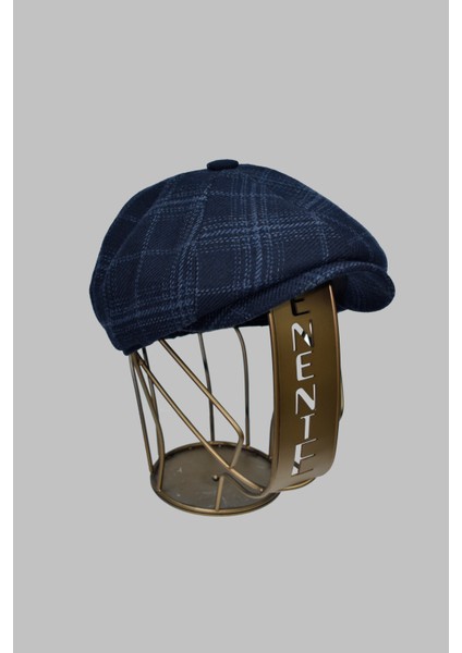 Ekose Desenli Erkek Ingiliz Kasket Peaky Blinders