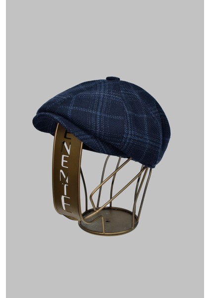 Ekose Desenli Erkek Ingiliz Kasket Peaky Blinders