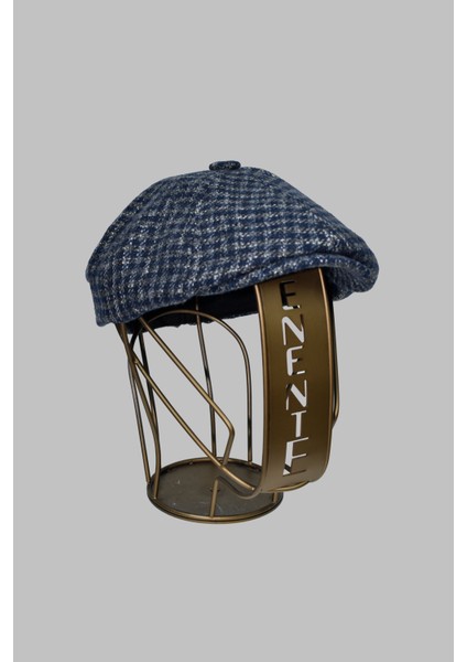 Ekose Desenli Erkek Ingiliz Kasket Peaky Blinders