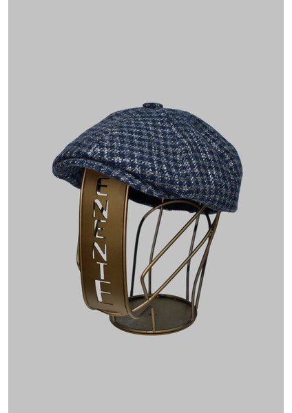 Ekose Desenli Erkek Ingiliz Kasket Peaky Blinders