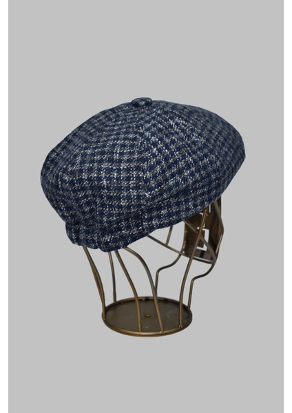 Ekose Desenli Erkek Ingiliz Kasket Peaky Blinders
