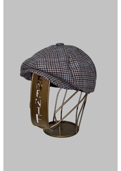 Ekose Desenli Erkek Ingiliz Kasket Peaky Blinders