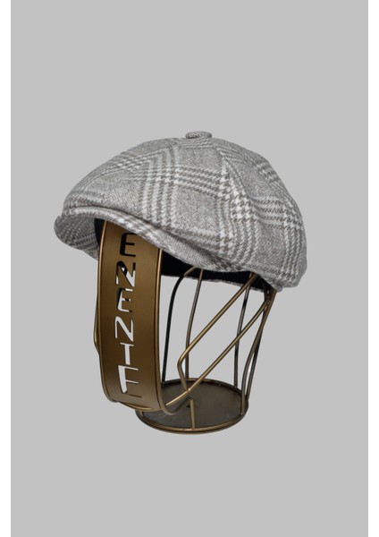 Ekose Desenli Erkek Ingiliz Kasket Peaky Blinders