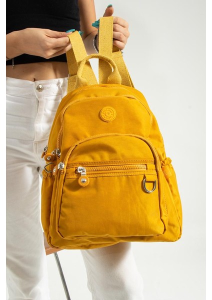 Kadın Sırt Çantası Günlük Kullanıma Uygun 30*25 cm Klinkır Kumaş Çok Cepli Hafif Su Itici Kumaş modelleri