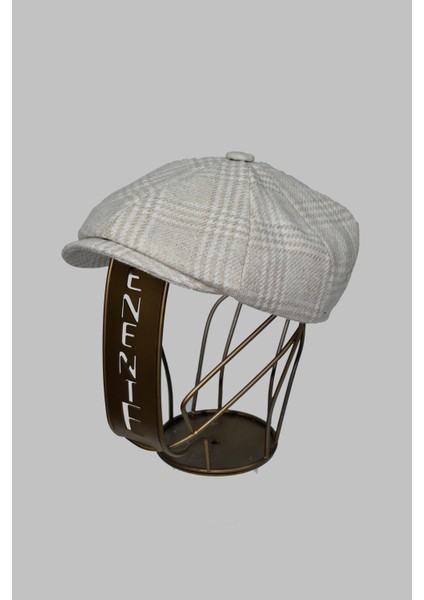 Ekose Desenli Erkek Ingiliz Kasket Peaky Blinders