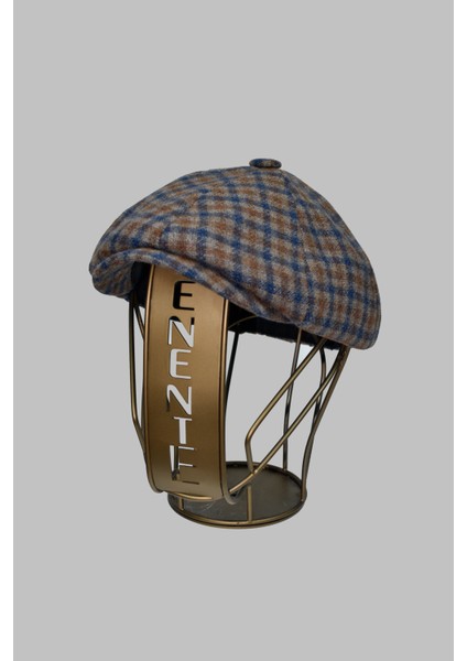 Ekose Desenli Erkek Ingiliz Kasket Peaky Blinders