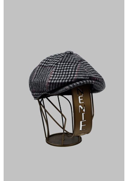 Ekose Desenli Erkek Ingiliz Kasket Peaky Blinders