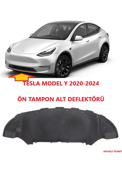 Tesla Model Y 2020-2024 Ön Tampon Alt Deflektörü