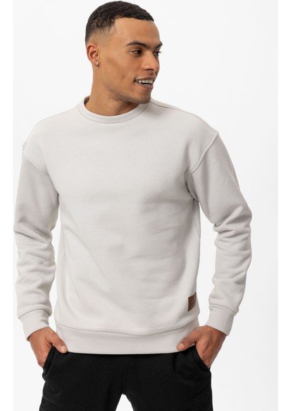 Cool Hill Bisiklet Yaka Armalı Regular Fit Erkek Sweatshirt