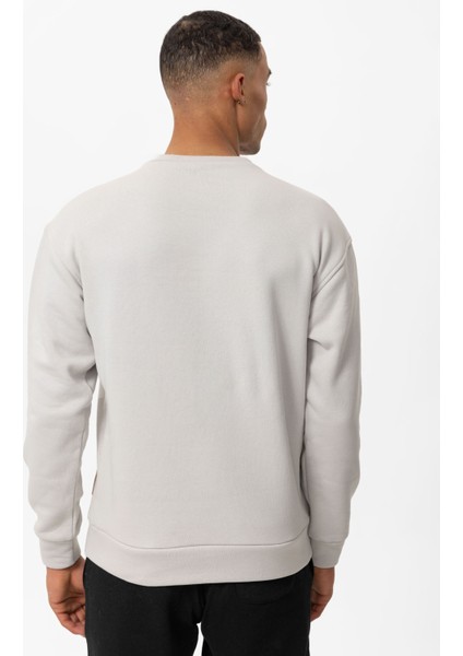 Cool Hill Bisiklet Yaka Armalı Regular Fit Erkek Sweatshirt
