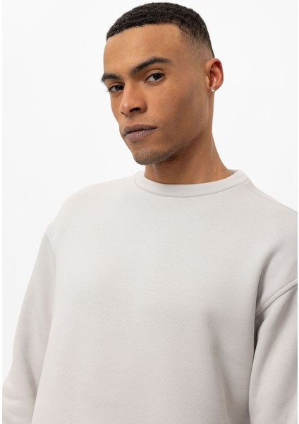 Cool Hill Bisiklet Yaka Armalı Regular Fit Erkek Sweatshirt