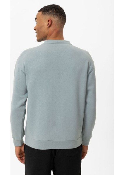 Cool Hill Bisiklet Yaka Armalı Regular Fit Erkek Sweatshirt