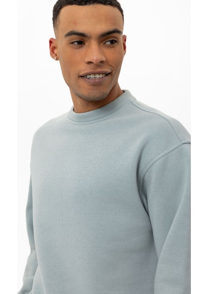 Cool Hill Bisiklet Yaka Armalı Regular Fit Erkek Sweatshirt