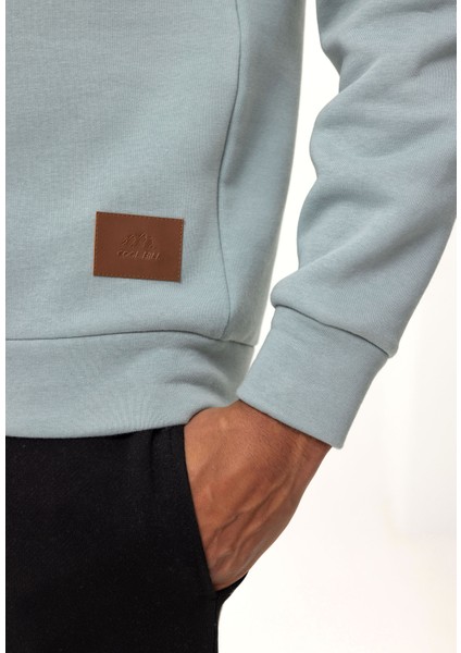 Cool Hill Bisiklet Yaka Armalı Regular Fit Erkek Sweatshirt