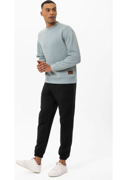 Cool Hill Bisiklet Yaka Armalı Regular Fit Erkek Sweatshirt