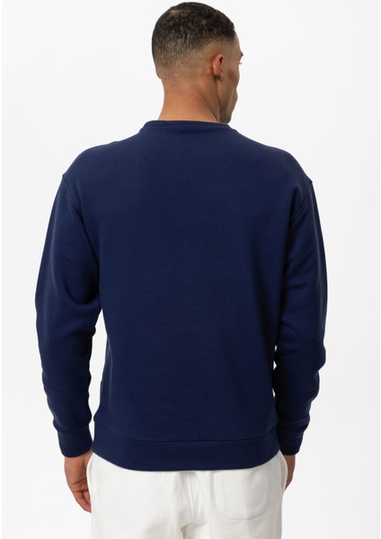 Cool Hill Bisiklet Yaka Armalı Regular Fit Erkek Sweatshirt