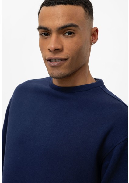 Cool Hill Bisiklet Yaka Armalı Regular Fit Erkek Sweatshirt
