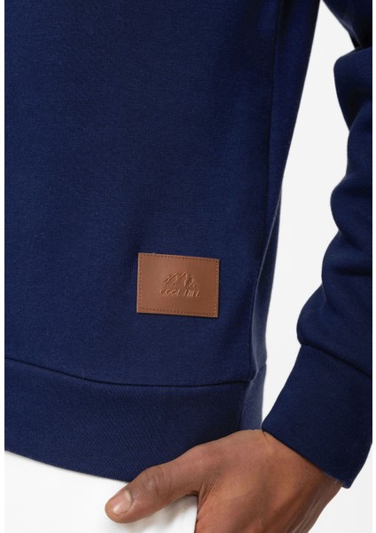 Cool Hill Bisiklet Yaka Armalı Regular Fit Erkek Sweatshirt