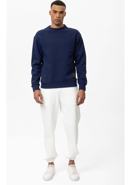 Cool Hill Bisiklet Yaka Armalı Regular Fit Erkek Sweatshirt