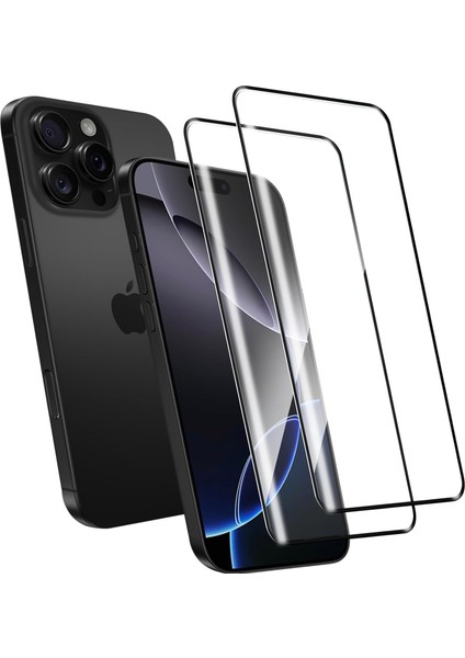 Apple iPhone 16 Pro Max Ekran Koruyucu Cam Tam Kaplayan