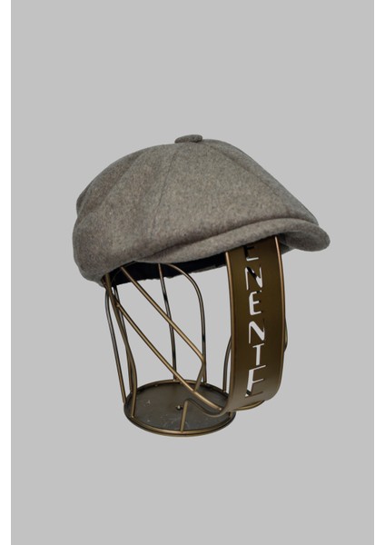 Düz Desenli Erkek Ingiliz Kasket Peaky Blinders