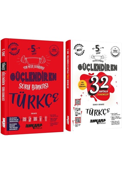 5. Sınıf Türkçe Güçlendiren Soru Bankası ve 32 Haftalık Deneme 2 Kitap