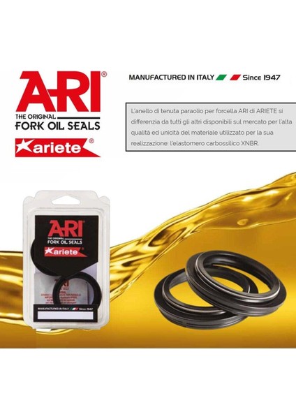 Ariete ARI.105 2005-2006 Suzuki DRZ400 Sm Uyumlu Ön Amortisör Yağ Keçesi