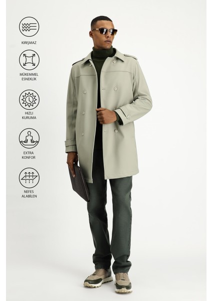 Techno-Line Kruvaze Pardösü & Trençkot