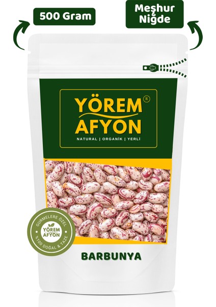 Yörem Afyon Meşhur Niğde Glütensiz Vegan Vitamin Deposu Barbunya | 500GR.