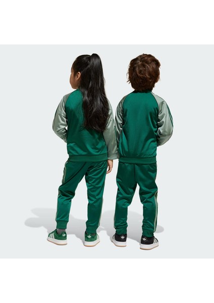 AJC9149 Adidas Sst Tracksuıt &amp;ccedil;ocuk Eşofman Takımı Yeşil fiyatları