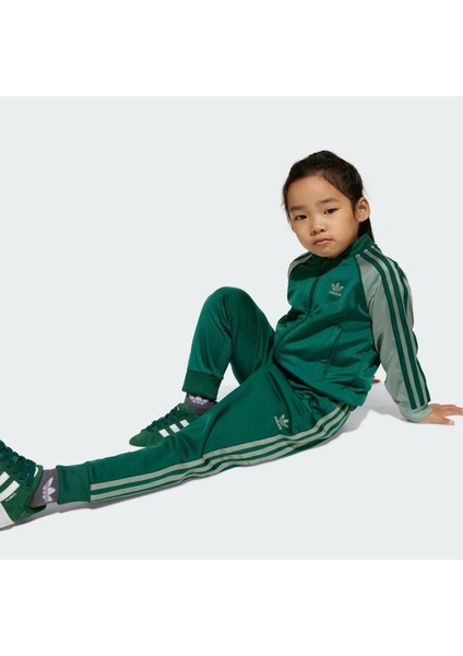 AJC9149 Adidas Sst Tracksuıt &amp;ccedil;ocuk Eşofman Takımı Yeşil modelleri
