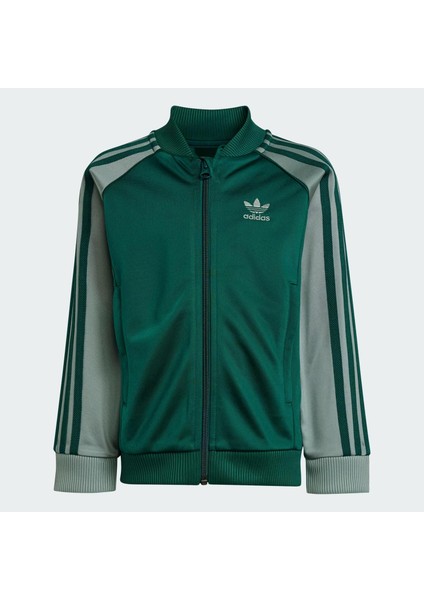 AJC9149 Adidas Sst Tracksuıt &amp;ccedil;ocuk Eşofman Takımı Yeşil indirimleri