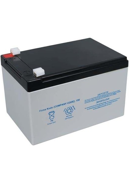 YH-1212 12 Volt - 12 Amper Kuru Akü (151 x 98 x 95 Mm)
