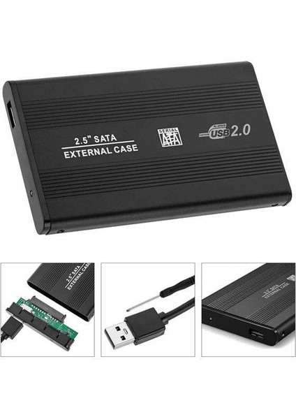 Harddisk Kutusu SSD HDD 2.5 Sata USB 2.0 Gabble GAB-HK20
