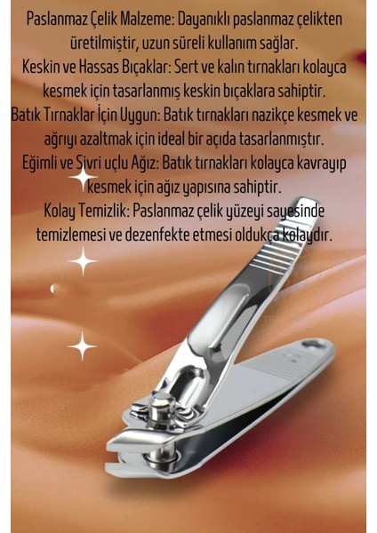 Batık Tırnak Için Eğimli Sivri Uçlu Tırnak Makası Batık Temizleme Makası Ocean 721196