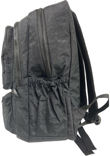 Kaliteli Su Geçirmez Astarlı Krinkıl Kumaş Iki Gözlü Okul Spor Seyahat Sırt Çantası 28X38 cm